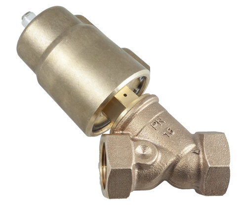 Angle seat valve PN16  brass