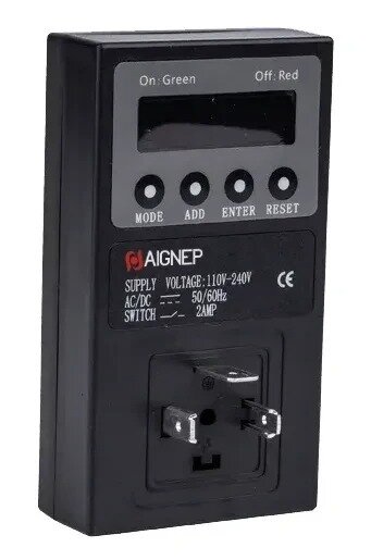 Digitaalinen ajastin venttiilin kelalle DIN43650A