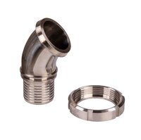 DKVR45 - Elintarvikeliitin letkukaralla 45°