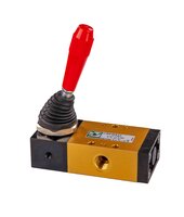 3/2 venttiili vipu 90° 2-asentoinen 1/4