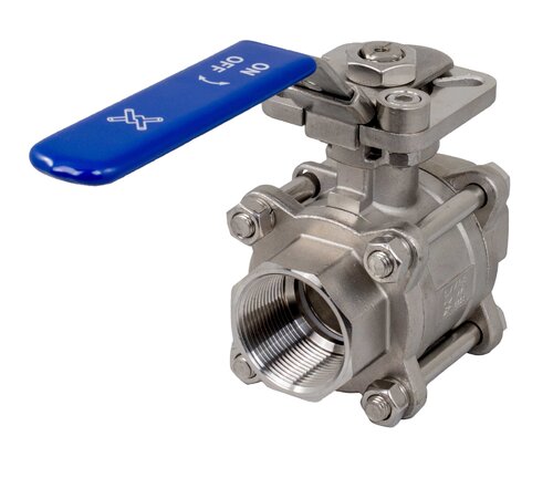 SSKMT3-TL - 3-part ball valve with actuator mount