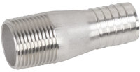 SSTEKA - hose shank with thread stainless steel